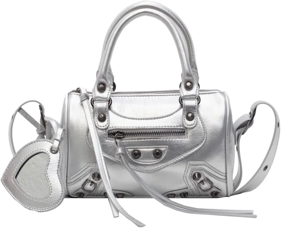 Y2k Crossbody Bags for Women Metal Punk Studs Rivet Y2k Accessories Bag Handbag 2000s Streetwear Y2k Stuff