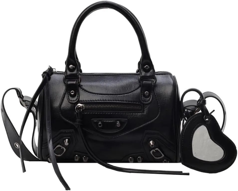 Y2k Crossbody Bags for Women Metal Punk Studs Rivet Y2k Accessories Bag Handbag 2000s Streetwear Y2k Stuff