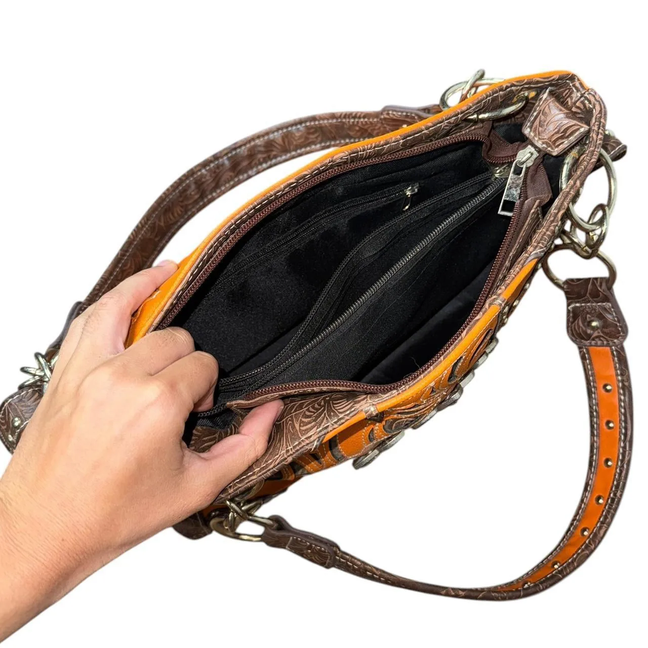 Y2K Rhinestone Cross Shoulder Bag