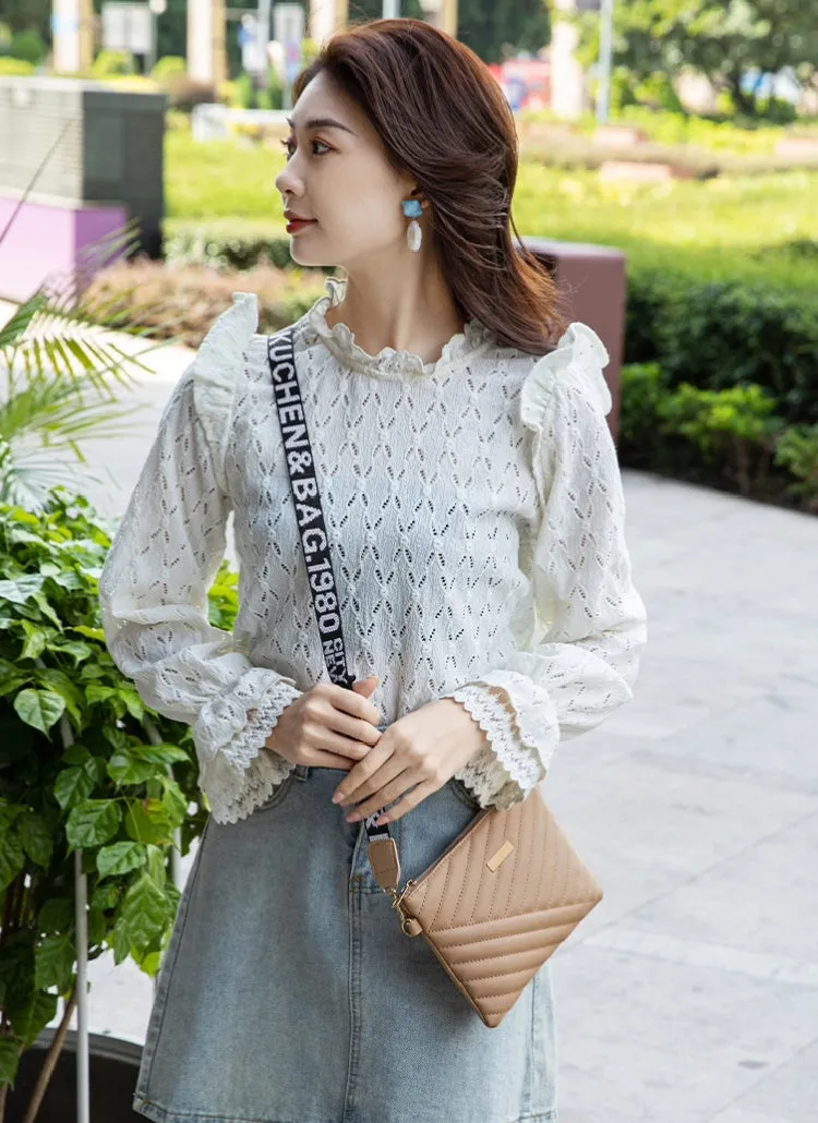 ZARA KHAKHI CROSS BODY BAG