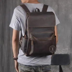Zip Around Leather Backpack